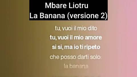 Mbare Liotru - La Banana