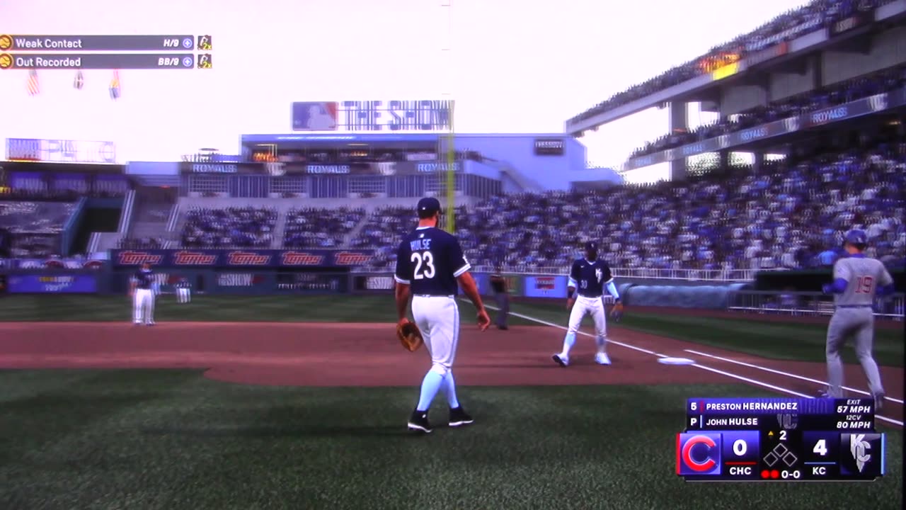 MLB The Show: Kansas City Royals vs Chicago Cubs (S22 G135)