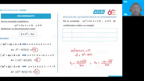 ANUAL ADUNI 2021 | Semana 14 | Álgebra
