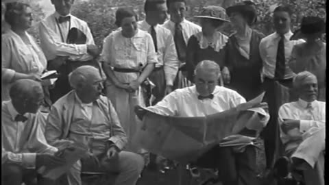 Henry Ford Camping Par... - Henry Ford Camping Party Henry Ford with Tractor Henry Ford - fc-fc-2566