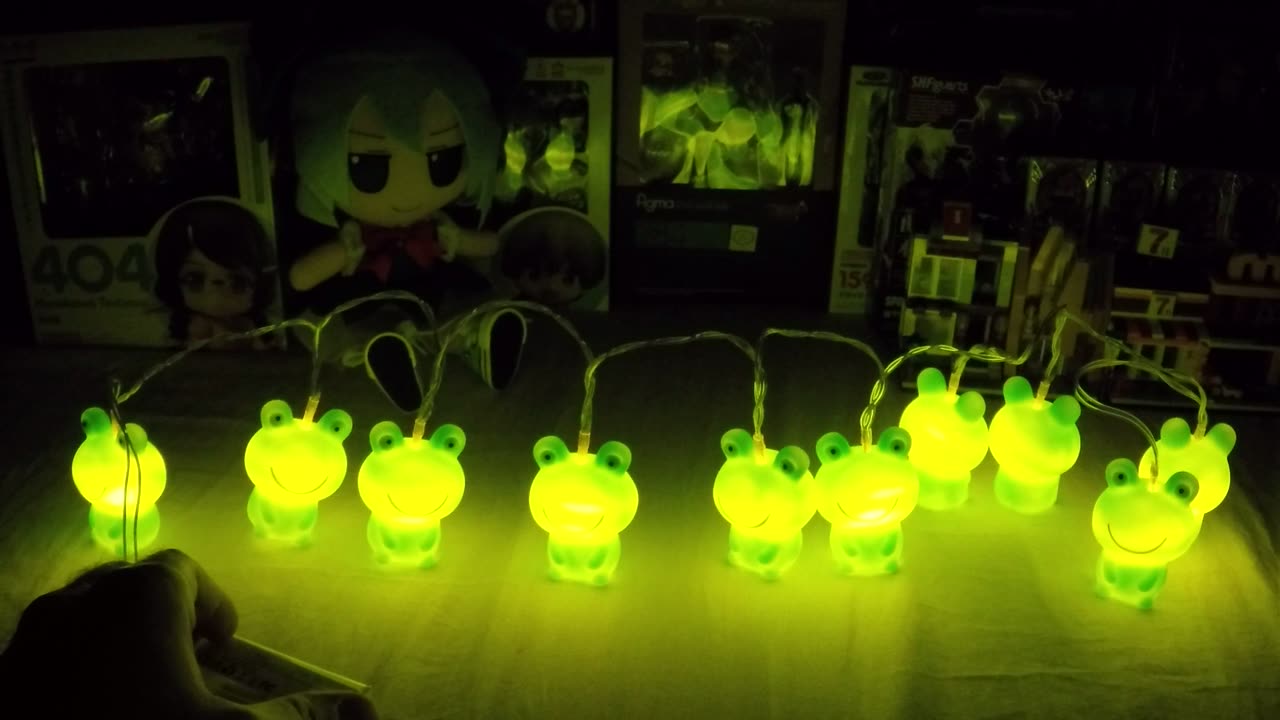 Temu battery powered string of happy frog lights