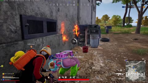 The end of the play.