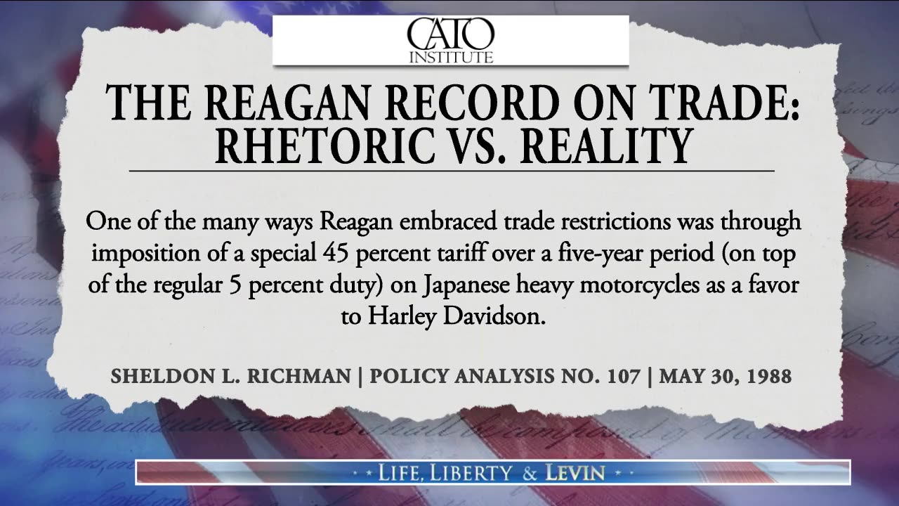 Levin: Tariffs Have Played A Significant Role Throughout Our Country