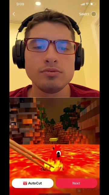 Me eating La La lava sterlingtons lava chicken wings in Minecraft