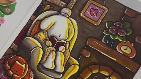 🌨️ Cozy Days Await—Color Your Way to Bliss! 🏠🖍️✨