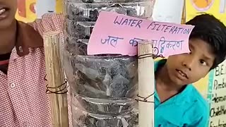 Viral: science project l water purification l water filtration #school #viral #