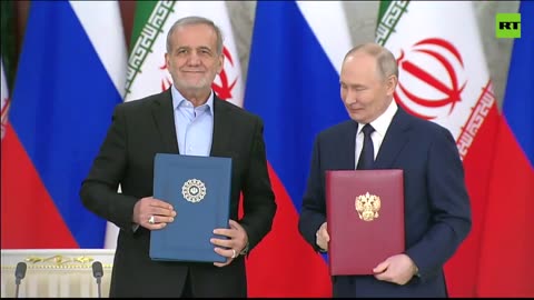 17.01.2025 Putin and Iran's Pezeshkian sign HISTORIC strategic cooperation treaty