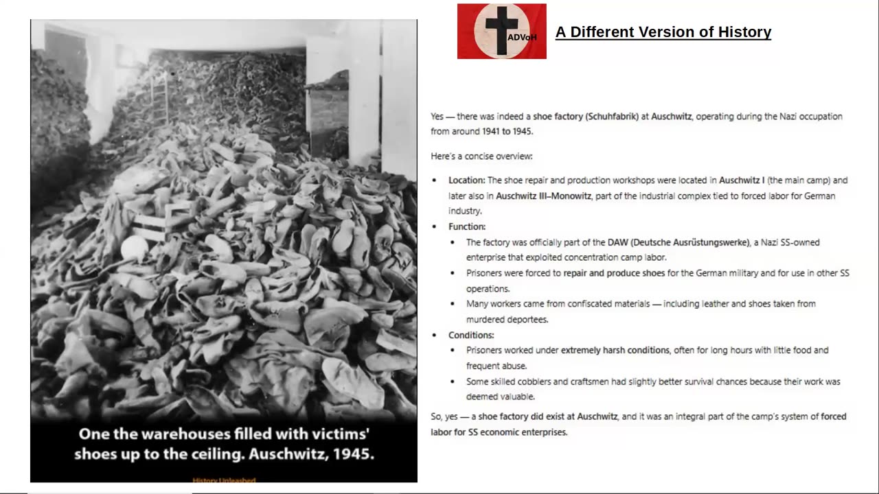 Shoe Factoey at Auschwitz
