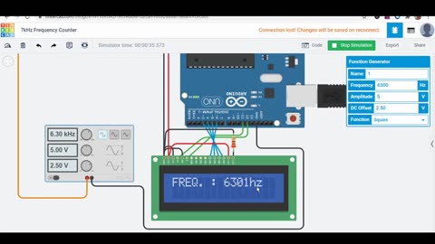 How to make Simple Arduino Frequency Counter #Tinkercad #AeroArduino