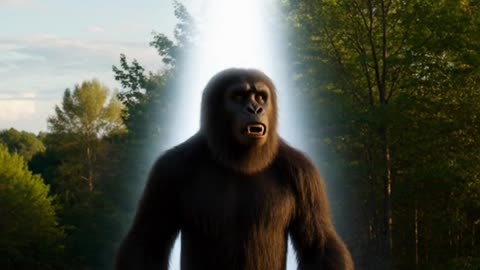 UFO Beams Up Bigfoot!