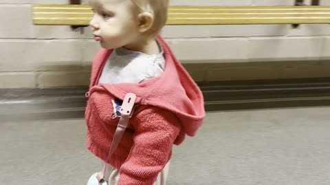 Baby Kayla Exploring a Gym Locker Room 😭🏋️‍♀️
