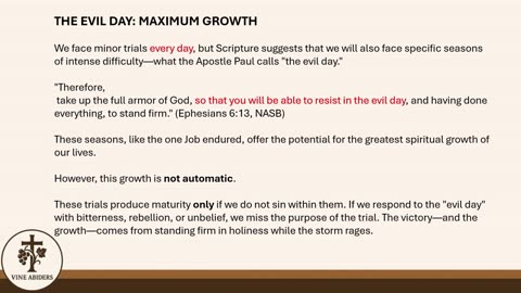 The Lord's Prayer - Part 3 - Matthew 6:13 - Vine Abiders