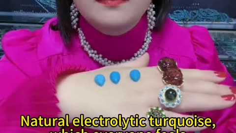 2025-0216-02 Natural electrolytic turquoise, which everyone feels unfamiliar with, let's explain it.