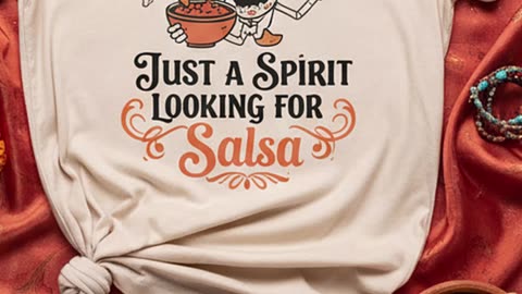 Can ghosts party too? This tee says yes… and they’re bringing the salsa! #funnytshirt #salsavibes