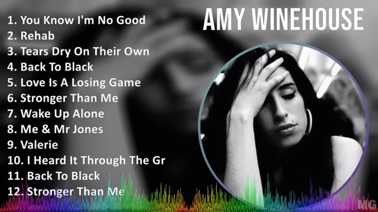 Amy Winehouse 2024 MIX Las Mejores Canciones - You Know I'm No Good, Rehab, Tears Dry On Their O...