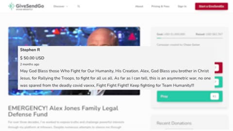 Alex Jones Honors the Patriots Who Donated to DefendAlexJones.com