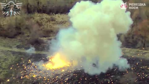 🔥🤩 Detonation of ammunition of the Russian MLRS "Grad" as a result strike by