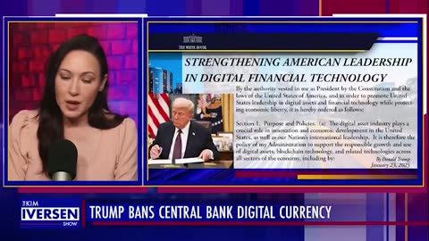 "Trump banned CBDCs... Central bank digital currency is now banned in the United States."