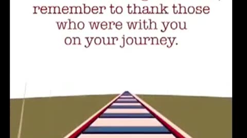 Our Lives Board THE TRAIN when we are Born. It is a ride we will all take