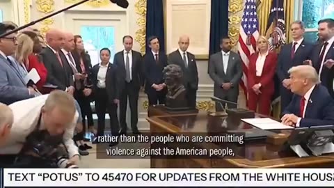 Trump disclosed that George Soros and Reid Hoffman are funding Antifa