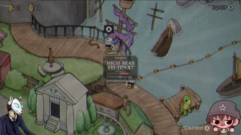 Fighting the robot man | Cuphead