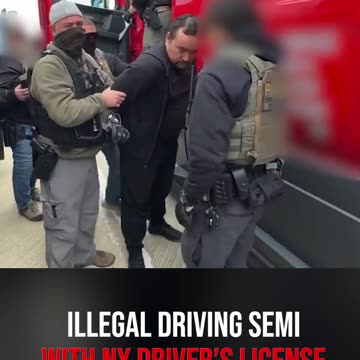 Illegal Driving Semi with NY Driver's License Detained