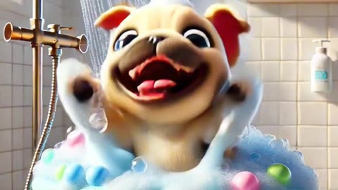 Dog's Healing "Me-Time"! Buys Its Own Tub for a Rainbow Bubble Bath! 🛁🐶