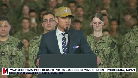 🇺🇸 WAR Secretary Pete Hegseth Delivers Remarks to Troops on USS George Washington in Yokosuka, Japan [LIVE]
