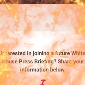 I applied to be a part of the White House briefing team