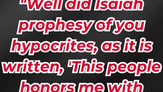 “Honoring God with the Heart” mark 7:6. #shortvideo #shorts #youtubeshorts #ytshorts #yt #reels #god