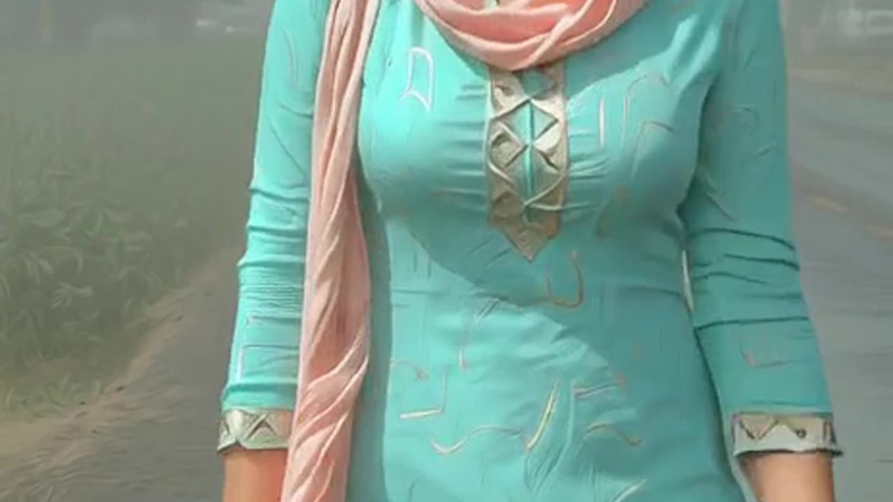 Model Walking in the rain