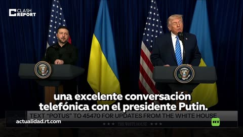 Trump y Zelenski ofrecen una declaración conjunta tras su reunión