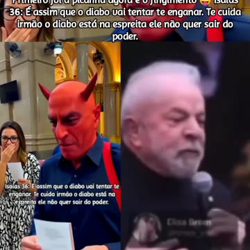 Às eleições tá chegando: Primeiro foi a picanha agora é o fingimento 😜 Isaías 36: É assim que o diabo vai tentar te enganar. Te cuida irmão o diabo está na espreita ele não quer sair do poder.