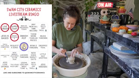 Live 🔴 Swan City Ceramics - Ep. 153 Pottery Livestream