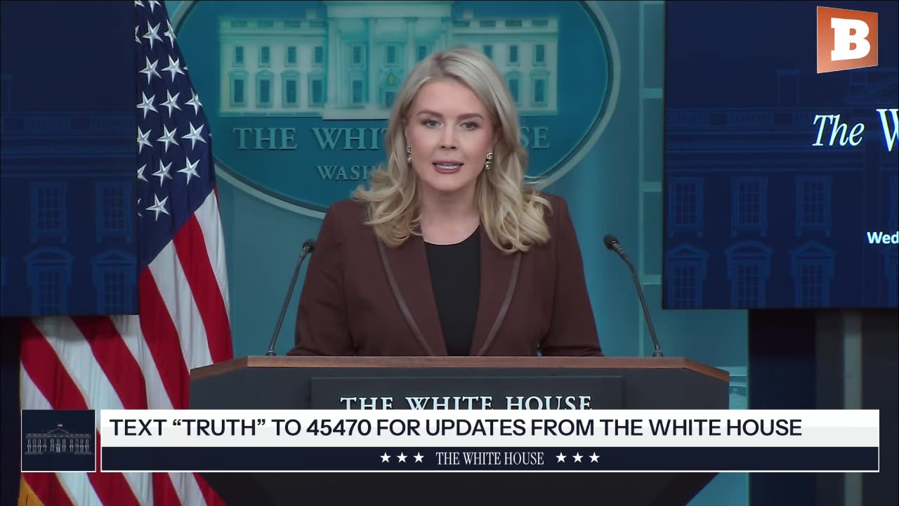 LIVE: Trump Press Secretary Karoline Leavitt Holds Press Conference at White House...