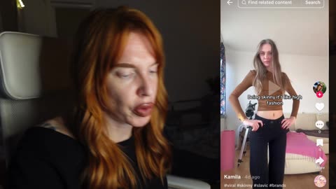 "You Can Do It Angel" and Naturally Skinny Teenage Girls Is Toxic Motivation on Skinny TikTok