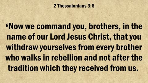 2 Thessalonians 3