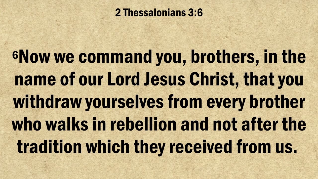 2 Thessalonians 3