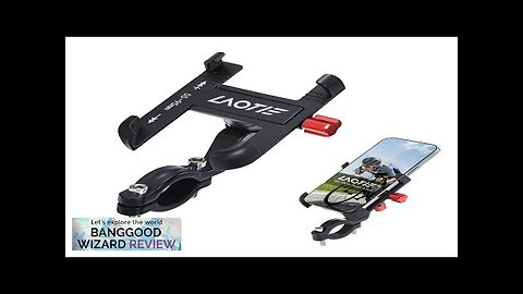 LAOTIE BM2 Universal Bike Phone Holder Four Corners Shockproof Free Rotation 4.0"-7.0" Review