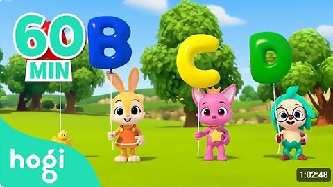 Let's Pop The Alphabet Balloon + ABC Song + More Nursery Rhymes & Kids Songs - Hogi Pinkfong