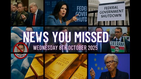 NEWS U MISSED WITH PAUL BROOKER & DREW DEMI WEDNESDAY 8TH OCTOBER 2025