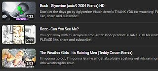 My Latest Music Videos