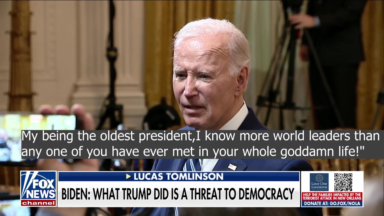 Joe Biden snaps on reporters: 'I know more world leaders than any of you have met in your GD life'