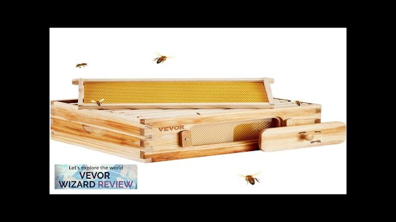 VEVOR Bee Hive Medium Box Starter Kit 100% Beeswax Coated Natural Cedar Review