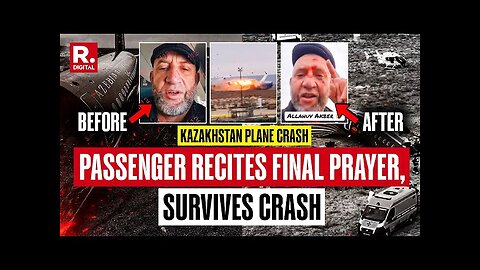 Caught On Camera: Passenger's Miraculous Escape From Death In Kazakhstan Plane Crash