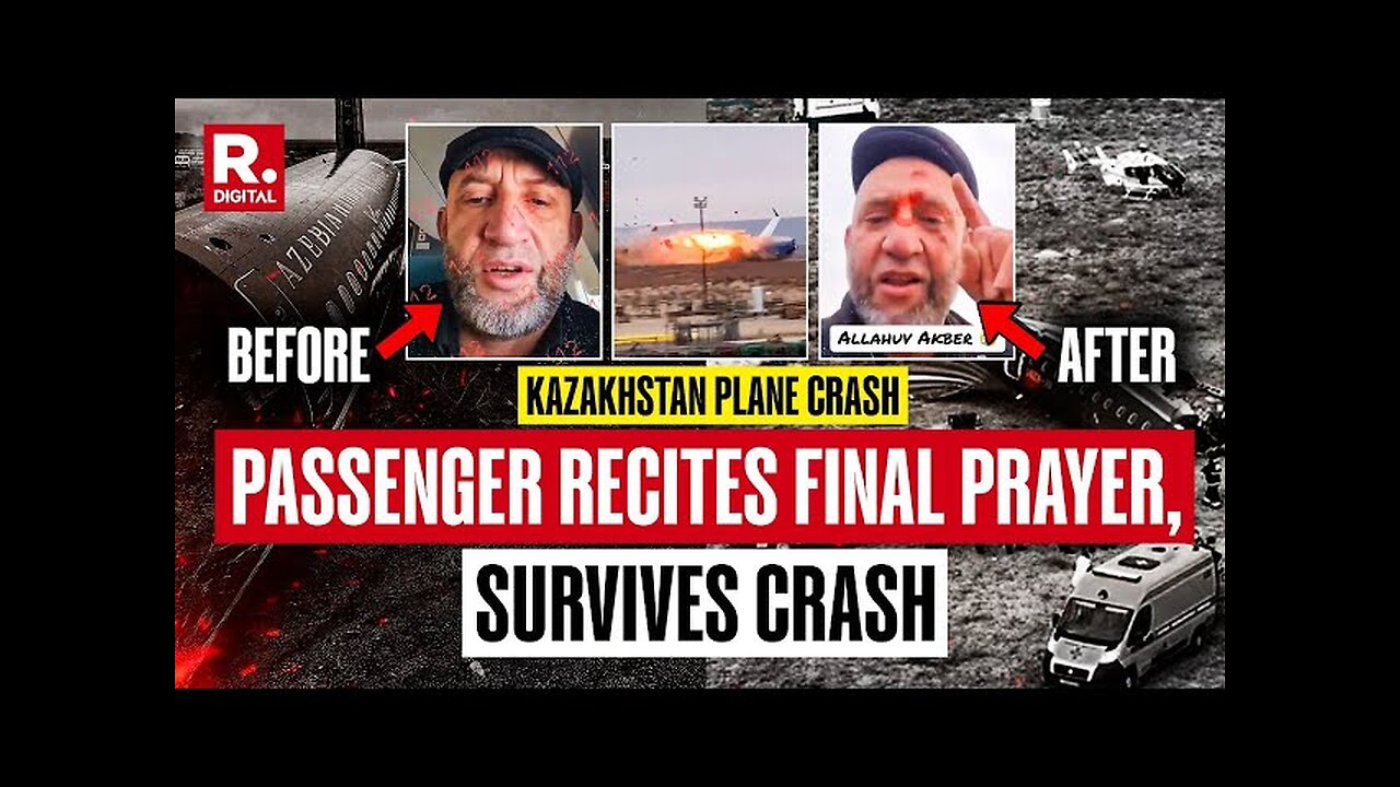 Caught On Camera: Passenger's Miraculous Escape From Death In Kazakhstan Plane Crash