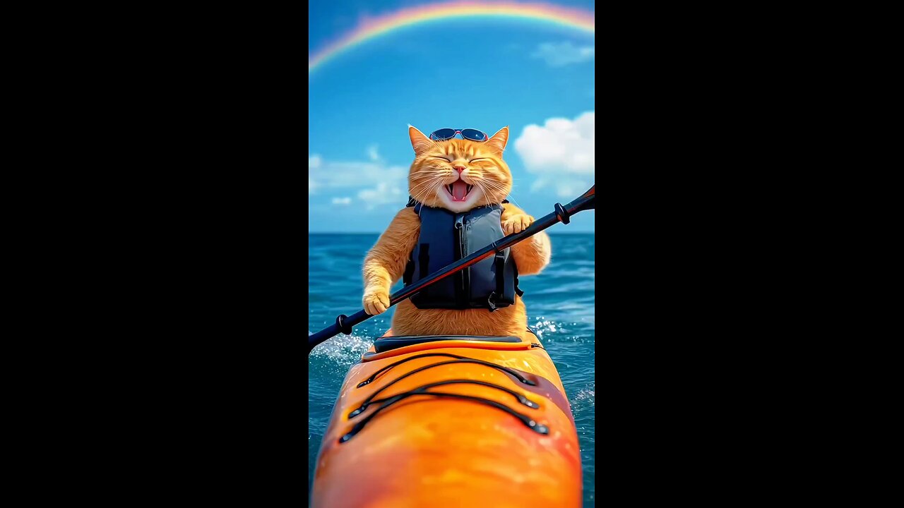 Funny cat cooking 🔪