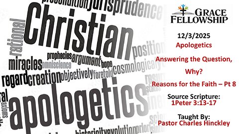 Answering the Question "Why" - Pt 8 - God's Revelation - 12.3.25