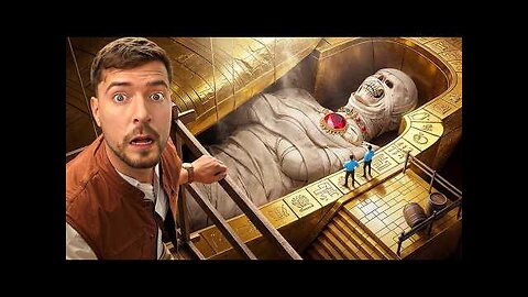 World Record Spent 100 Hours Inside MrBeast Movie in English The Pyramids!