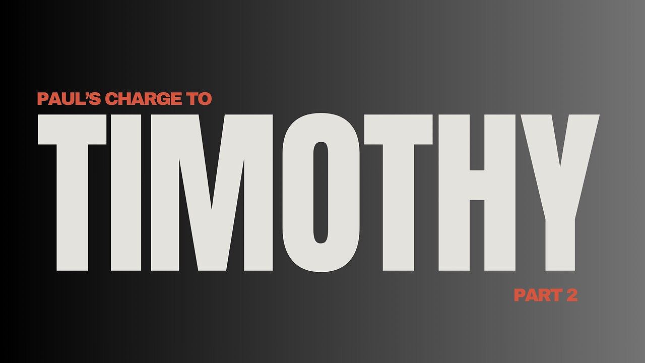 Paul's Charge to Timothy Part 2 (Polygamy) - Pastor Bruce Mejia